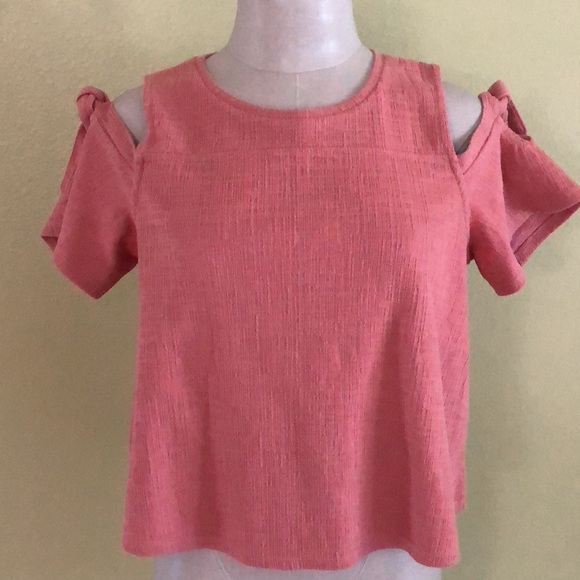 π₯³ HOST PICK!π₯³ Madewell Womenβs Skylark Cold Shoulder Tie Top - Picture 1 of 8